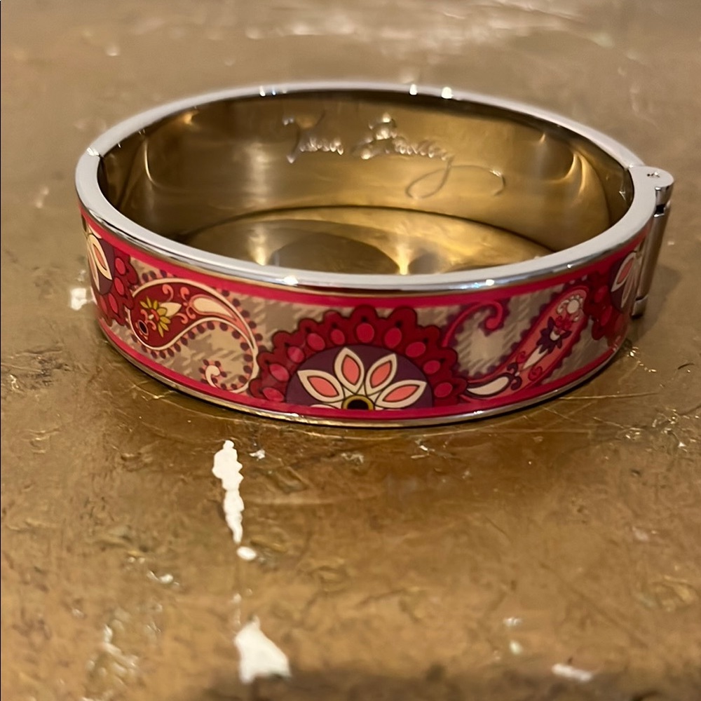 Vera Bradley Pink Paisley Bangle Bracelet